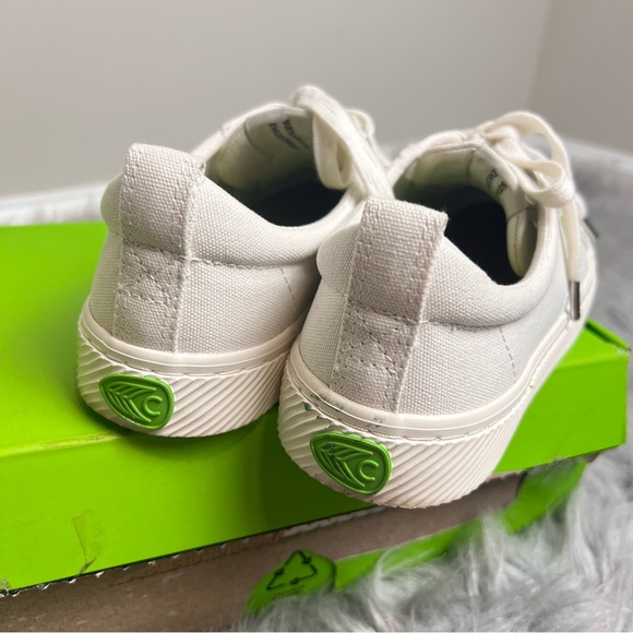 Cariua OFF WHITE canvas sneakers tennis shoes size8 8 - Picture 7 of 9